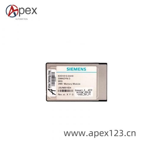 Siemens 6DD1610-0AH0 Automation & Control Systems Component