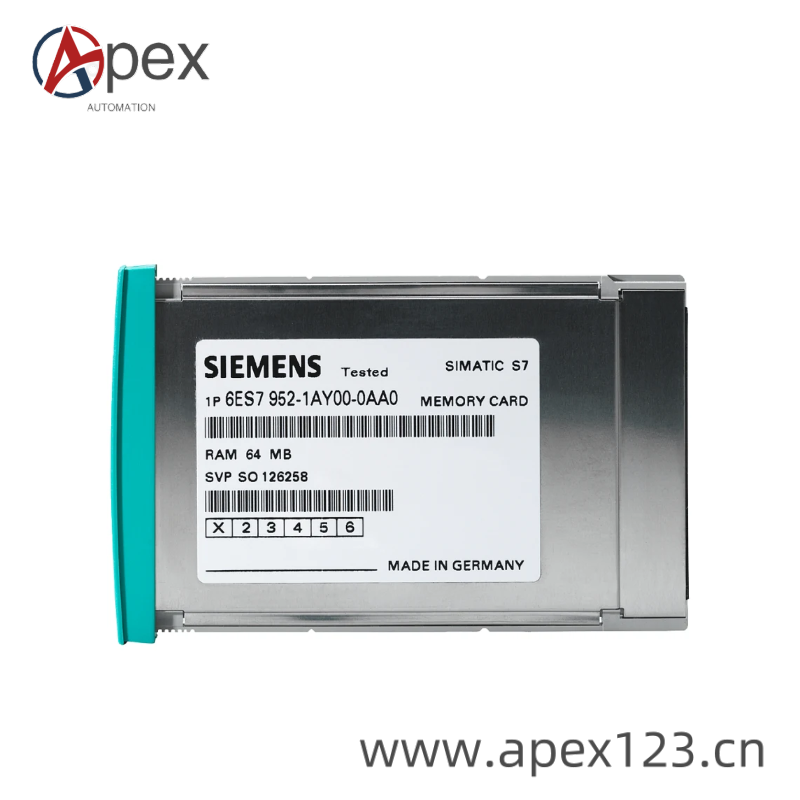 siemens_6es7952-0kh00-0aa0.png Siemens 6ES7952-0KH00-0AA0 S7-400 RAM Memory Card, 1 MB, Long Version