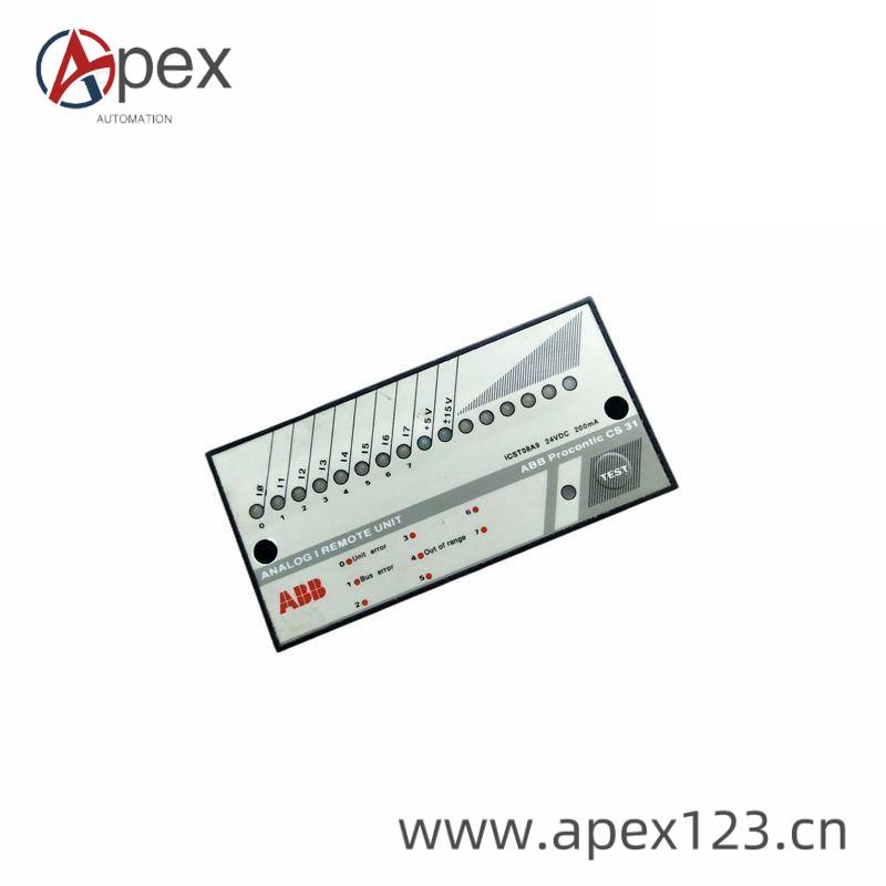abb_icst08a9.jpg ABB ICST08A9 Remote Unit - Industrial Control Module, Compact and Reliable