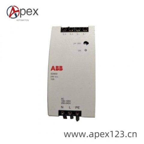 ABB SD833 Sequence Control Logic Module, Order Number SD833